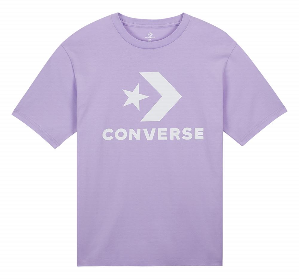 Camiseta Converse Star Chevron Homem Azul Claro 073615XOY